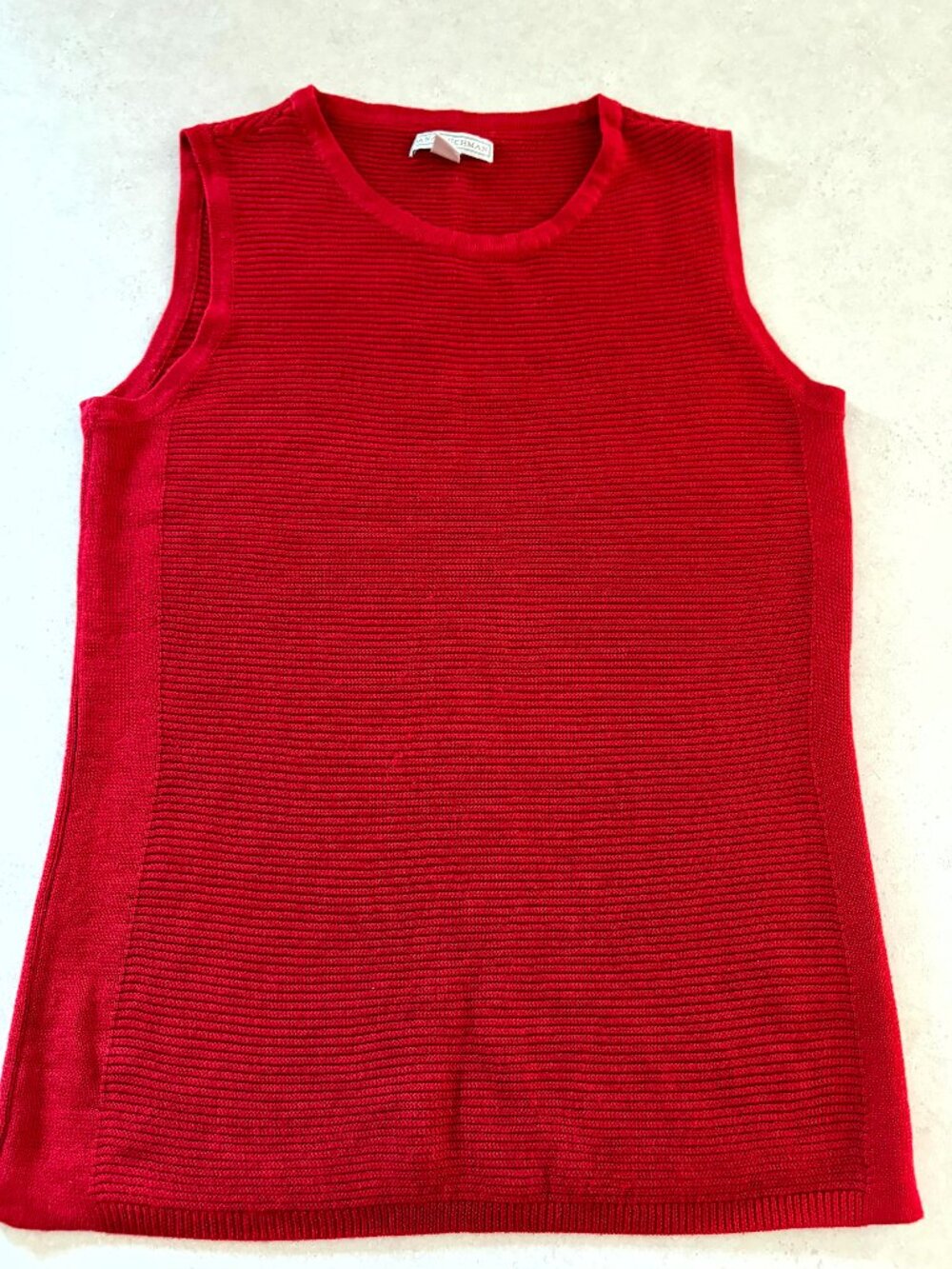 Dana Buchman Woman's Knit Tank Top Small Red